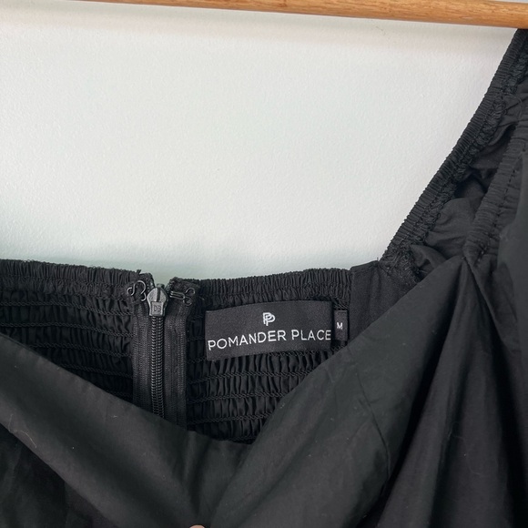 TUCKERNUCK POMANDER PLACE Chloe Square Neck Black Cotton Mini - Picture 4 of 6